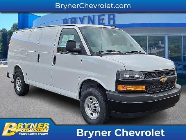 2025 Chevrolet Express Cargo Base in Summit White — front three-quarter view