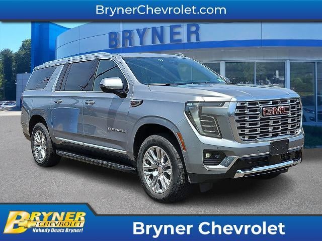 2025 GMC Yukon XL Denali in Sterling Metallic — front three-quarter view