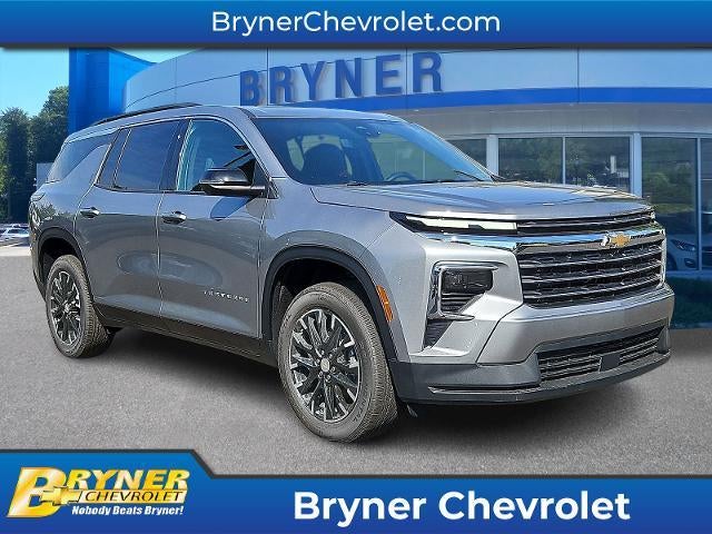 2026 Chevrolet Traverse LT in Sterling Gray Metallic — front three-quarter view