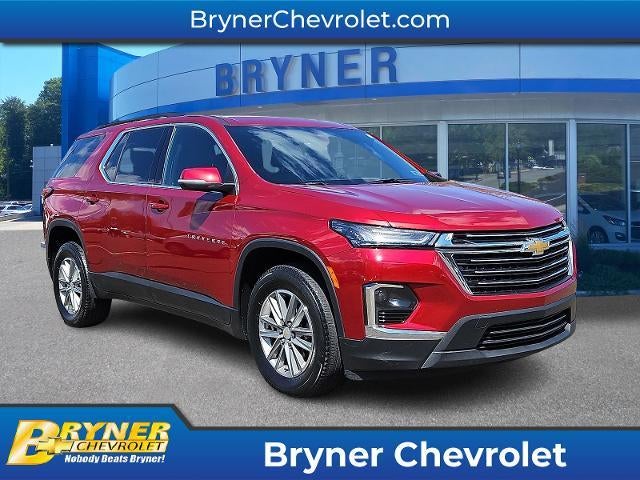 2023 Chevrolet Traverse LT Leather in Radiant Red Tintcoat — front three-quarter view