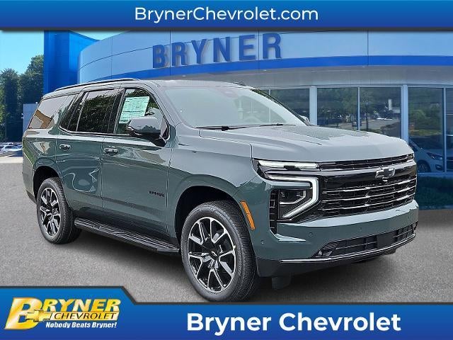 2026 Chevrolet Tahoe RST in Cypress Gray — front three-quarter view