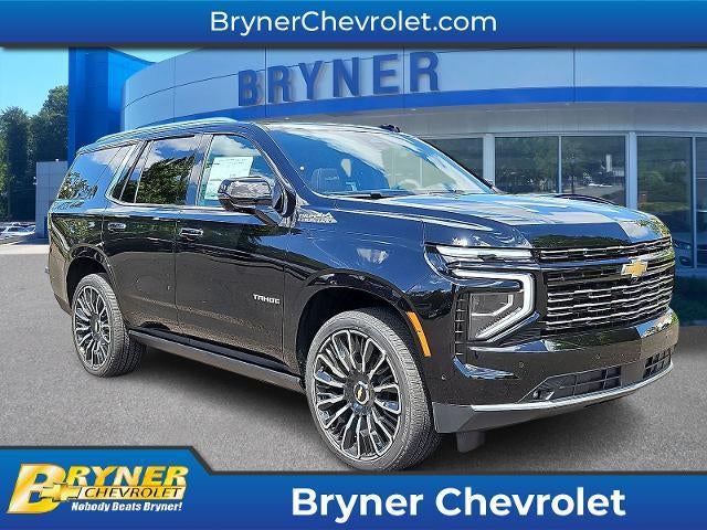 2026 Chevrolet Tahoe High Country in Black — front three-quarter view
