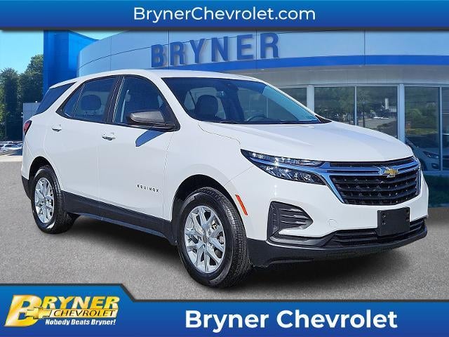 2024 Chevrolet Equinox LS in Summit White — front three-quarter view