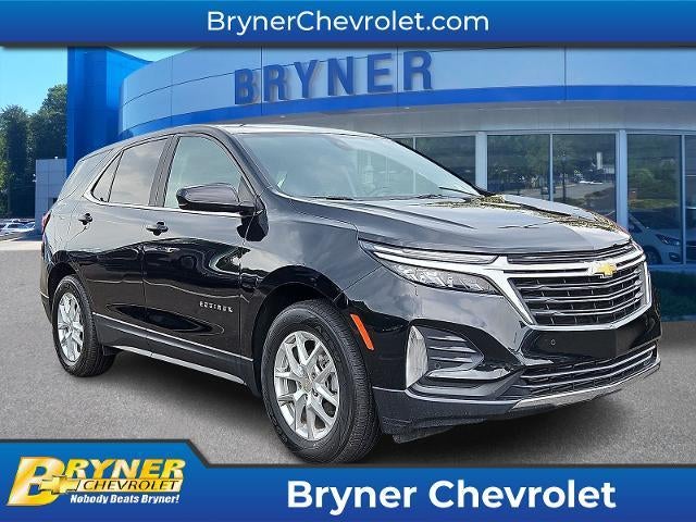 2024 Chevrolet Equinox LT in Mosaic Black Metallic — front three-quarter view