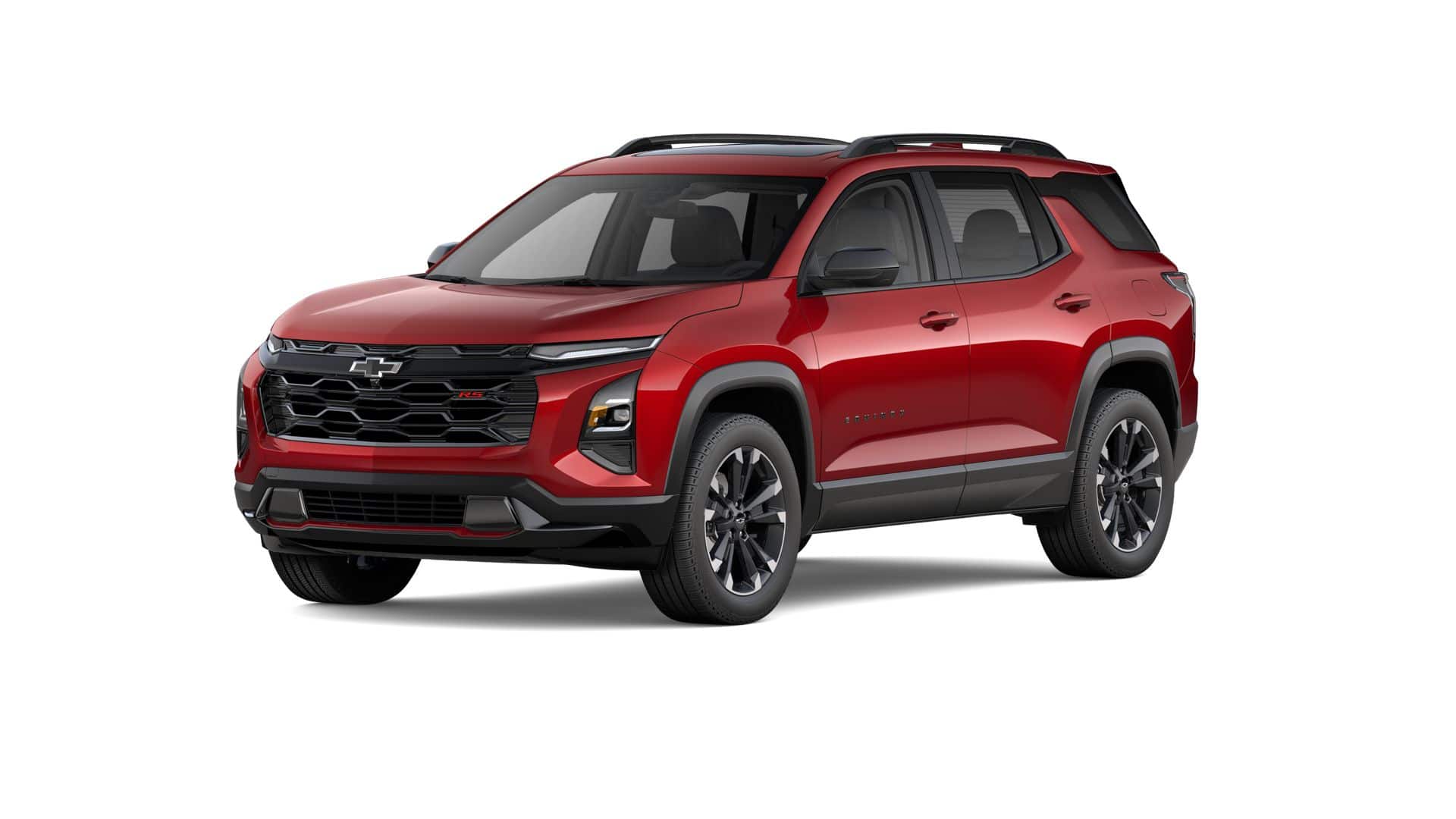 2026 Chevrolet Equinox RS in Radiant Red Tintcoat — front three-quarter view