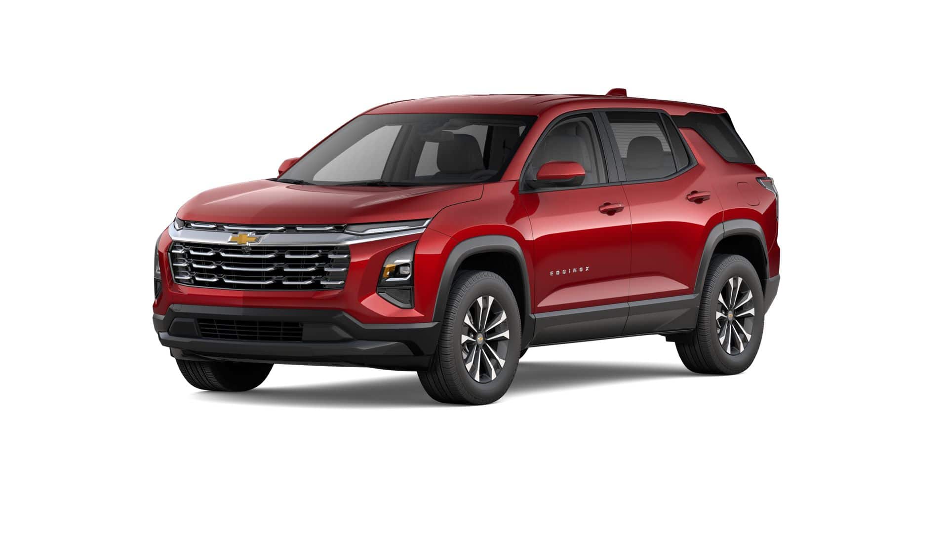 2026 Chevrolet Equinox LT in Radiant Red Tintcoat — front three-quarter view