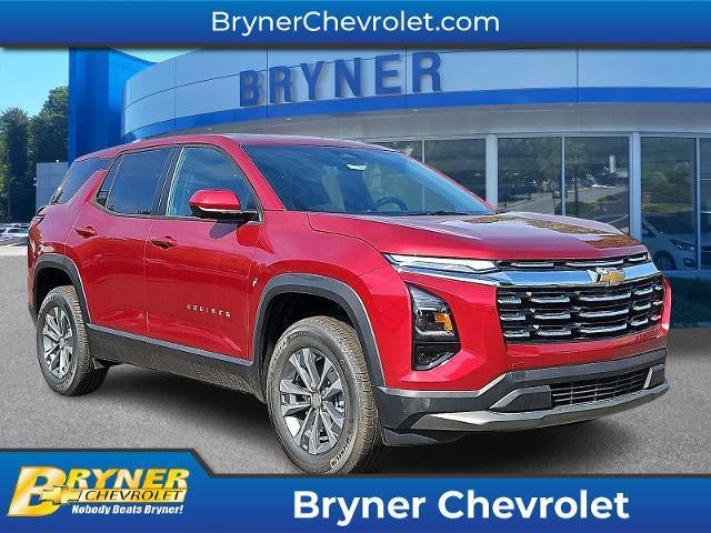 2026 Chevrolet Equinox LT in Radiant Red Tintcoat — front three-quarter view