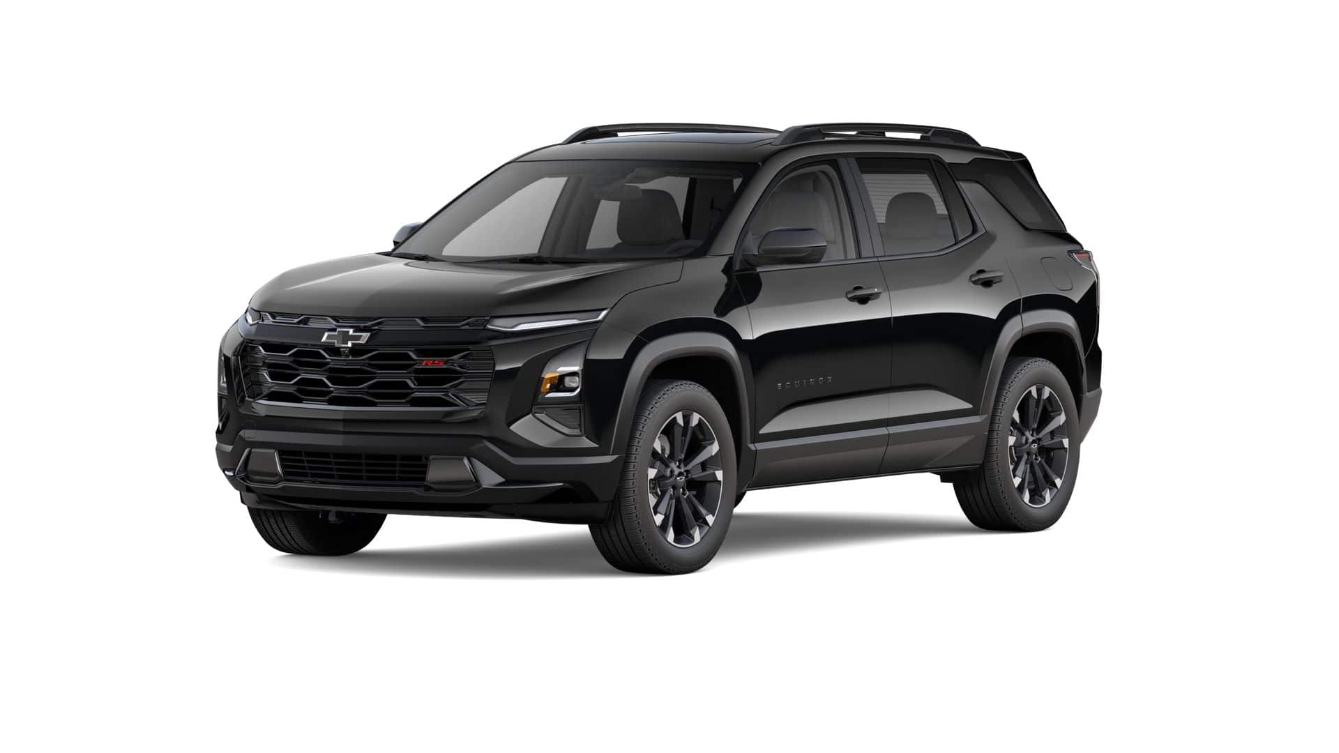 2026 Chevrolet Equinox RS in Mosaic Black Metallic — front three-quarter view