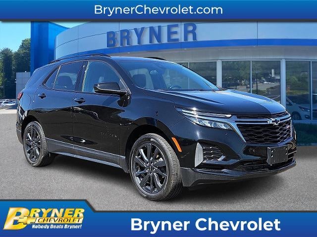 2023 Chevrolet Equinox RS in Mosaic Black Metallic — front three-quarter view