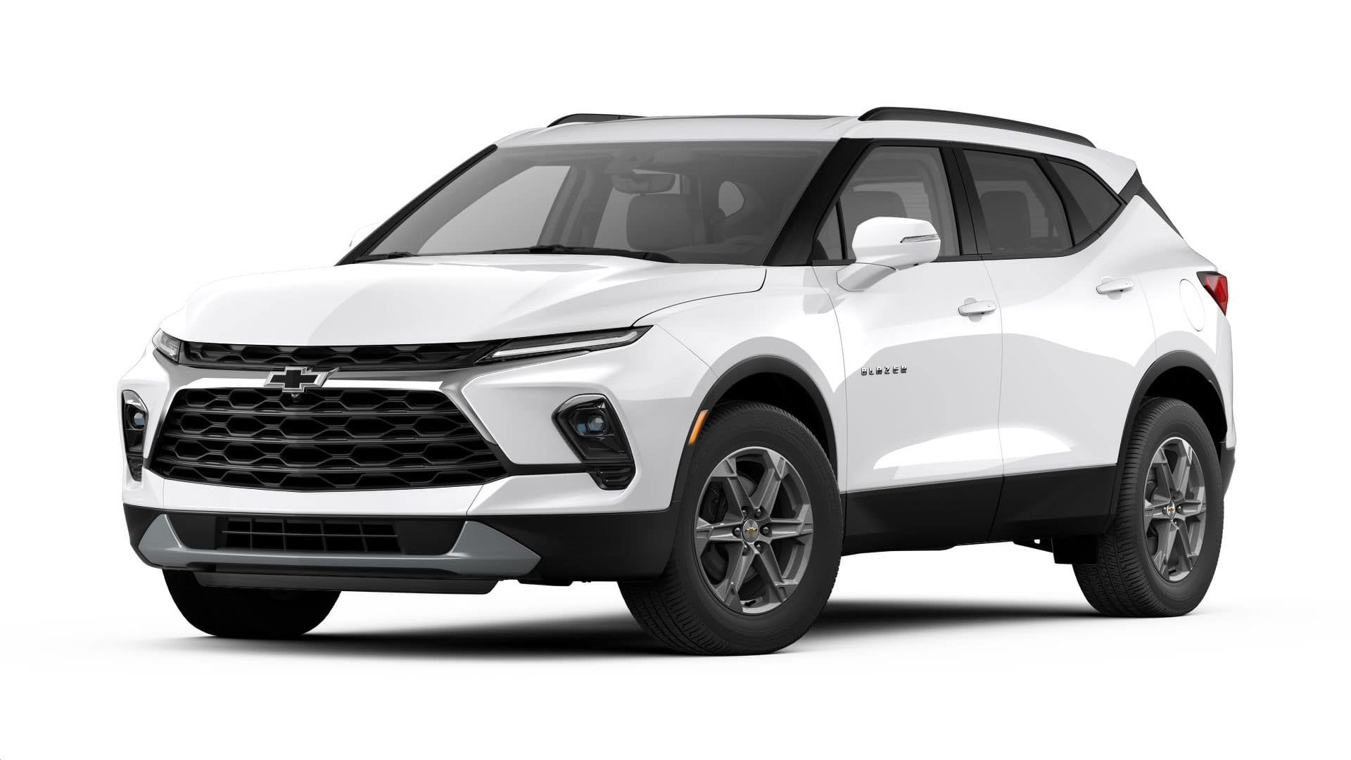 2026 Chevrolet Blazer 3LT in Summit White — front three-quarter view