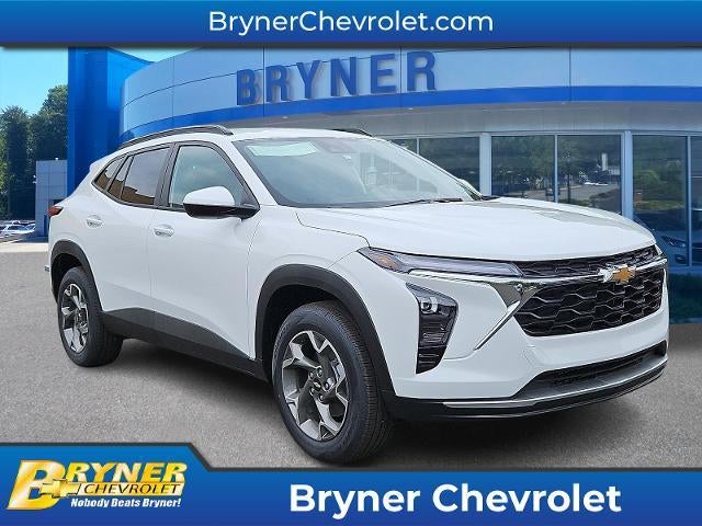 2026 Chevrolet Trax LT in Summit White — front three-quarter view