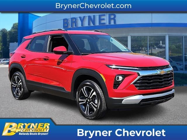 2026 Chevrolet Trailblazer LT in Apex Red — front three-quarter view